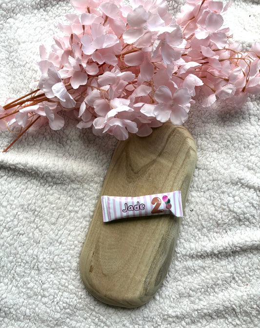 Barre croustillante et chocolatée personnalisée